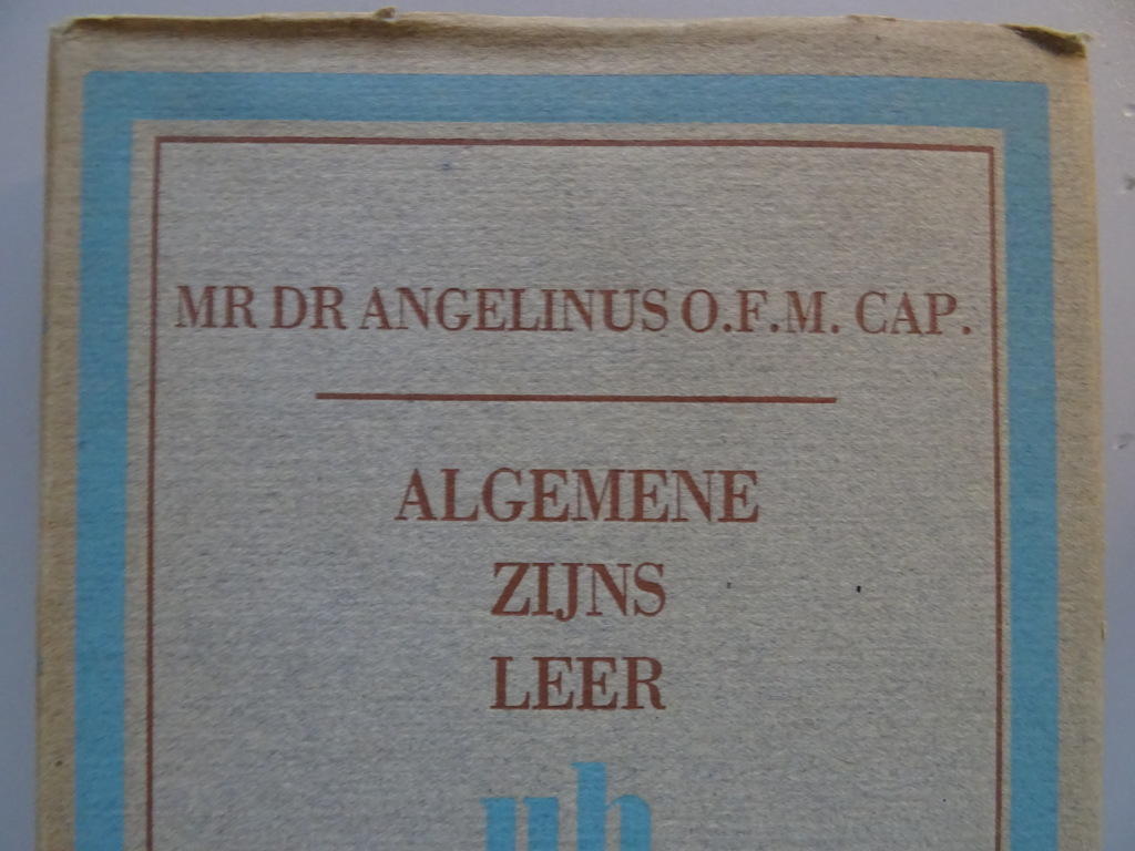 Mr Dr Angelinus O.F.M. Cap. Algemene zijns leer - Afbeelding 3