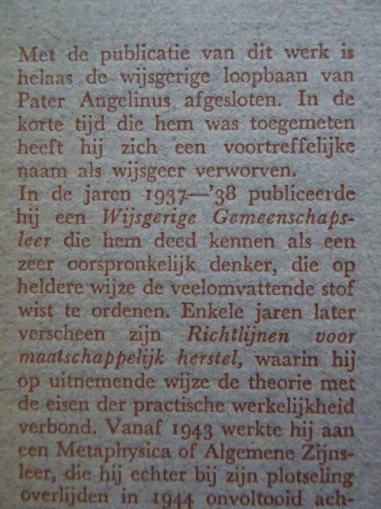 Mr Dr Angelinus O.F.M. Cap. Algemene zijns leer - Afbeelding 6