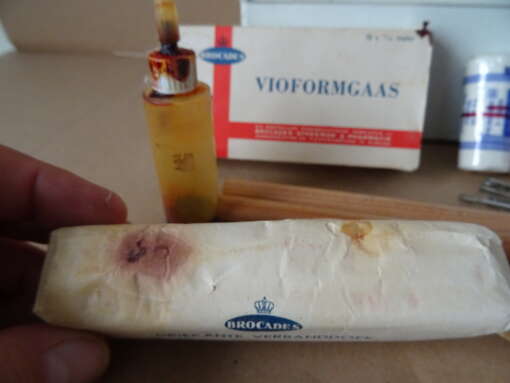 Vintage Brocades Verbandtrommel voor autobussen