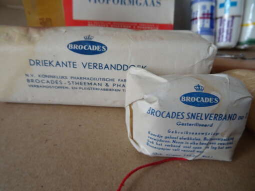Vintage Brocades Verbandtrommel voor autobussen