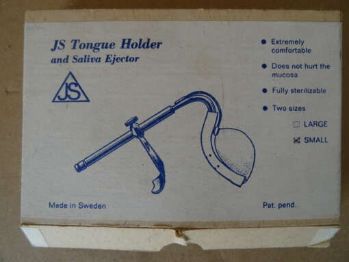 Vintage JS Tongue Holder and Saliva Ejector