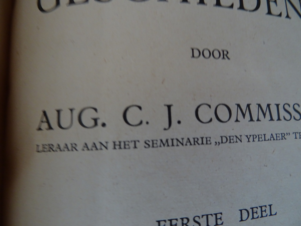 Aug. C. J. Commissaris Leerboek der Nederlandse geschiedenis Aug. C. J. Commissaris Leerboek der Nederlandse geschiedenis