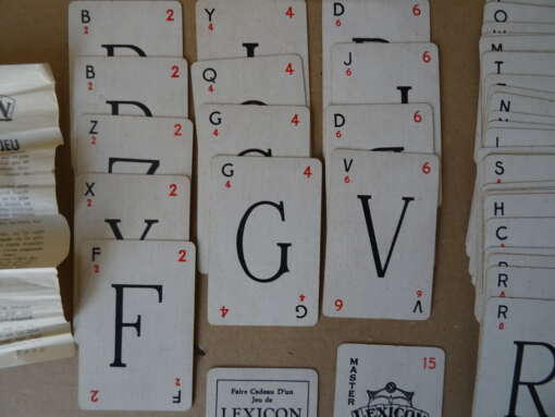Waddington's Lexicon card game vintage