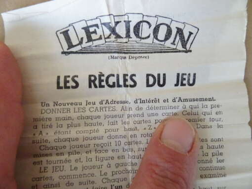 Waddington's Lexicon card game vintage