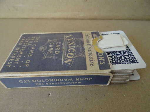Waddington's Lexicon card game vintage