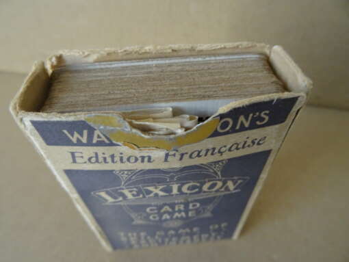 Waddington's Lexicon card game vintage