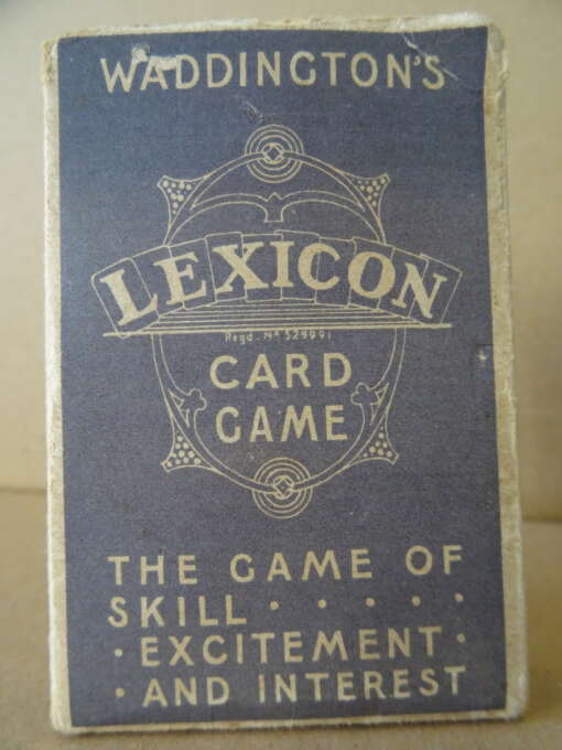Waddington's Lexicon card game vintage