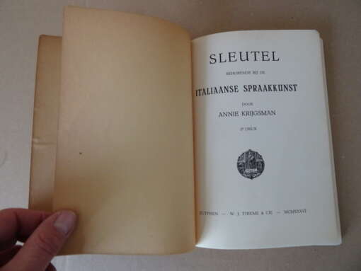 Annie Krijgsman Italiaanse spraakkunst