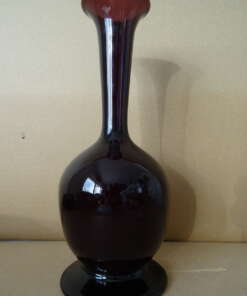 Mondgeblazen siervaas 26cm vintage