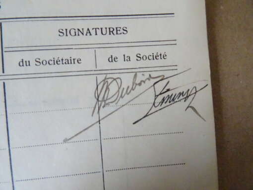 Antiek Livret de sociétaire a la Banque Agricole de Belgique