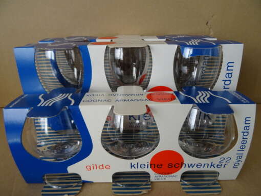 Vintage glazen Royal Leerdam nieuw