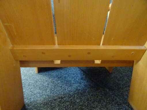 Kratstoel Rietveld stijl 62 cm volkskunst