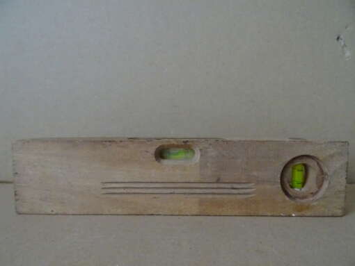 Antieke houten waterpas