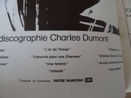 Charles Dumont Tournee 1980 boekjes