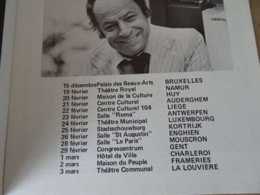 Charles Dumont Tournee 1980 boekjes