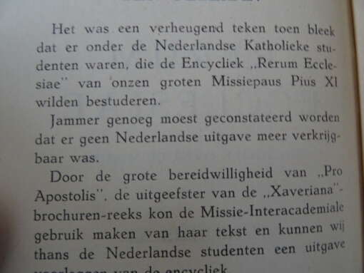 Rerum Ecclesiae Encycliek over de missies