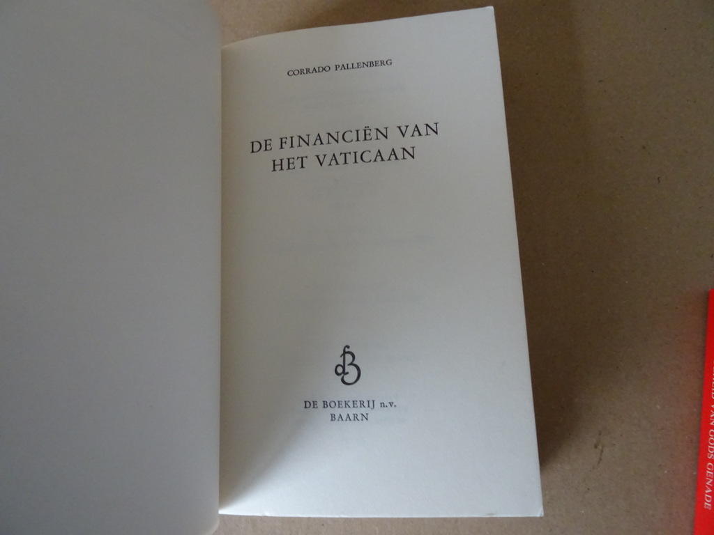 Corrado Pallenberg De financiën van het Vaticaan Corrado Pallenberg De financiën van het Vaticaan