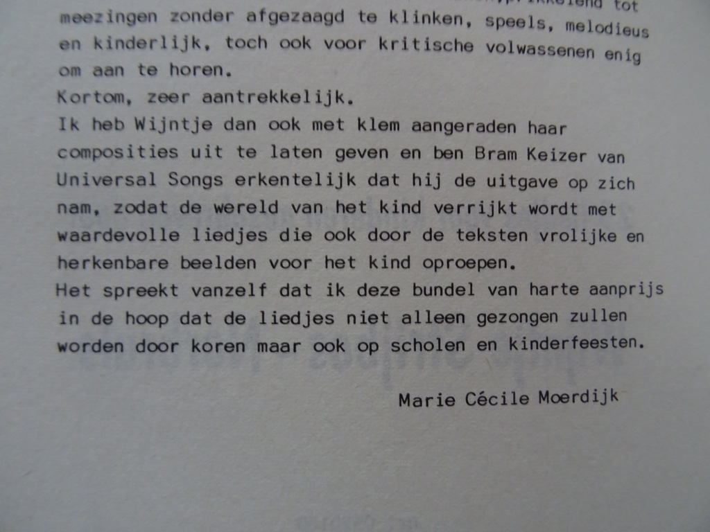 Wijntje Strijbos-Norbruis Kinderen van het licht 23 liedjes - Afbeelding 10
