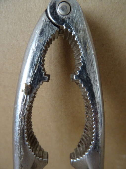 Vintage metalen notenkraker 14.5cm