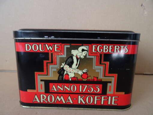 Vintage blik Douwe Egberts anno 1753 aroma koffie