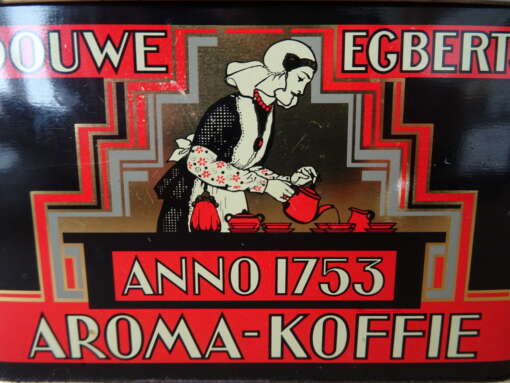 Vintage blik Douwe Egberts anno 1753 aroma koffie