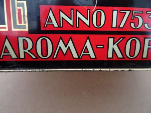 Vintage blik Douwe Egberts anno 1753 aroma koffie