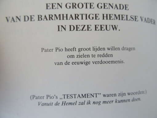 Boekje Pater Pio Centrum
