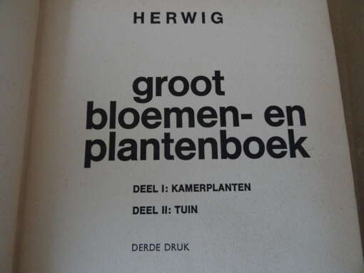 Herwig Groot bloemen- en plantenboek