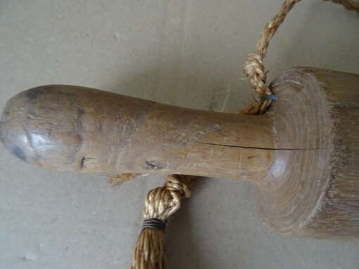 Antieke houten deegroller 55cm