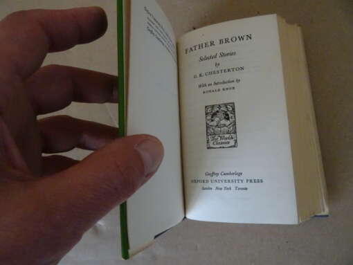G. K. Chesterton Father Brown Selected Stories