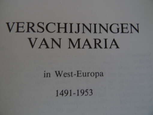 Dom. A. Beekman Verschijningen van Maria in West-Europa
