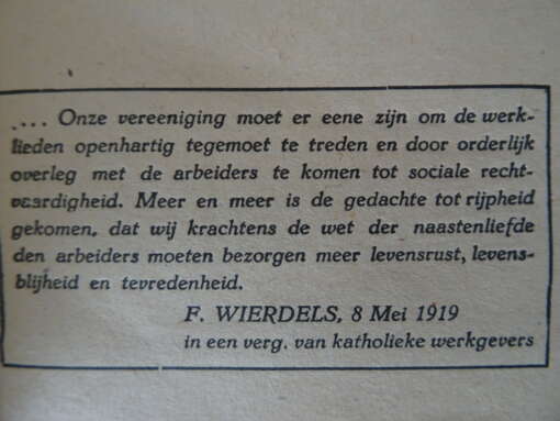 R.K. Werkliedenverbond Om waarheid en recht