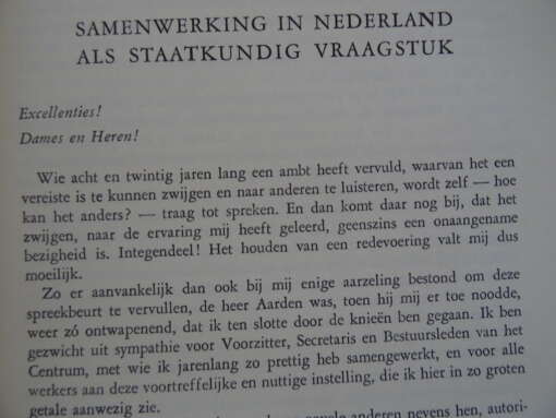 Samenwerking in Nederland als staatkundig vraagstuk