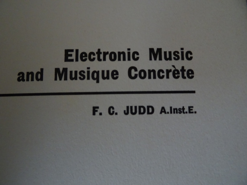 F. C. Judo A. Inst. E. Electronic Music and Music Concrete - Afbeelding 11
