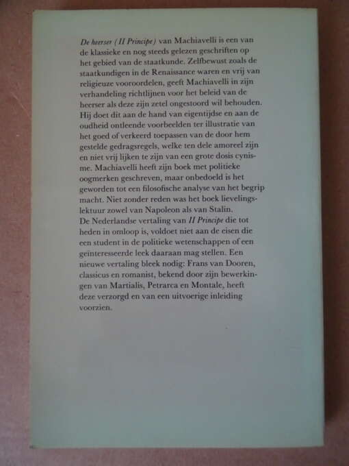 Niccòlo Machiavelli De heerser