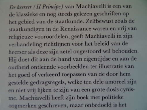 Niccòlo Machiavelli De heerser