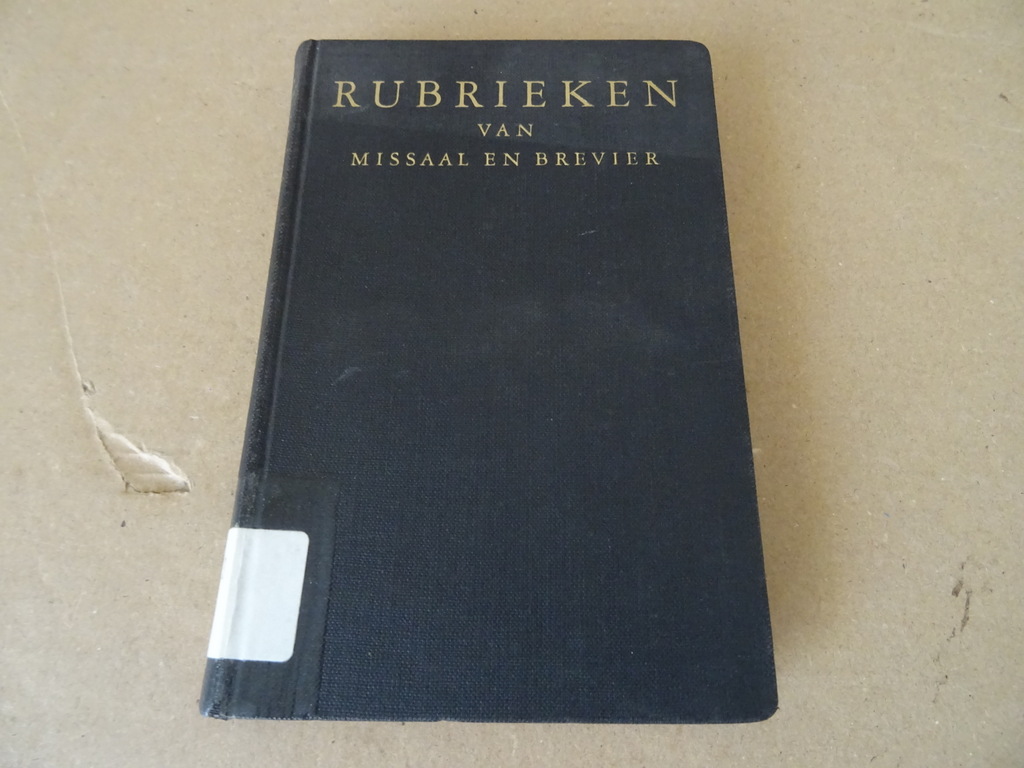 P. Paulinus van Gemert O.F.M. Cap. Rubrieken van Missaal en Brevier - Afbeelding 2