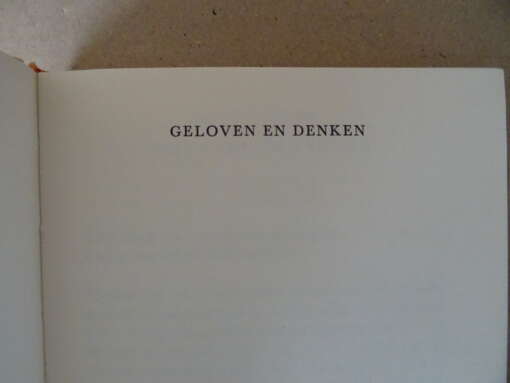 José Artega y Gasset Geloven en denken