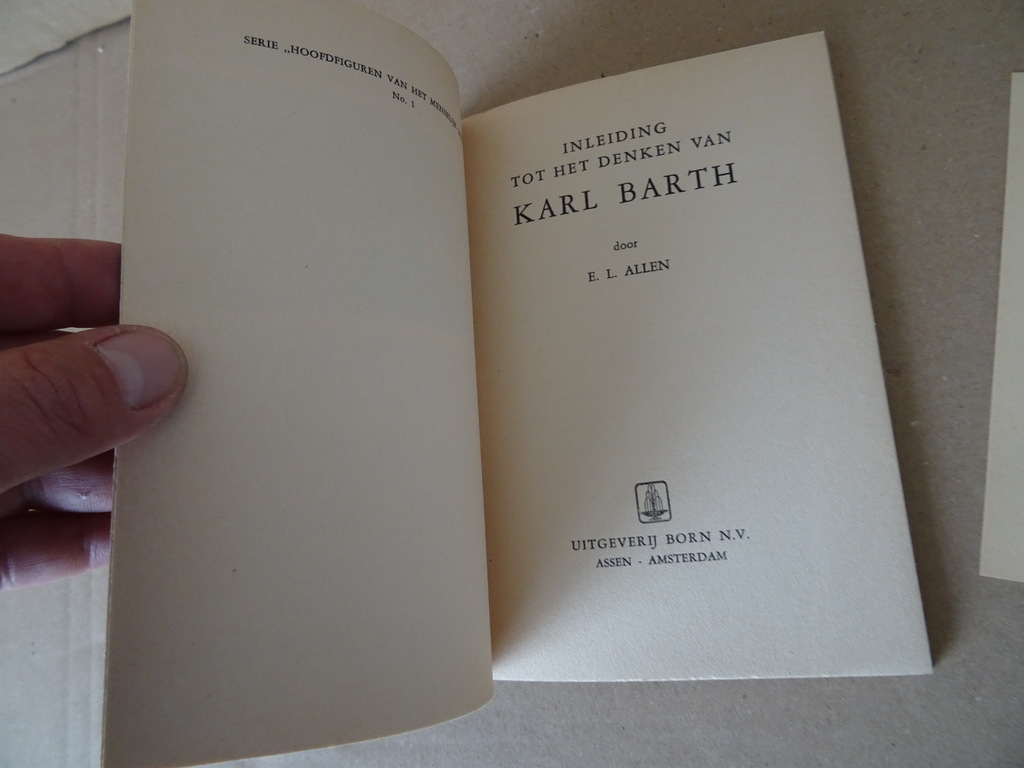 E. L. Allen Inleiding tot het denken van Karl Bath - Afbeelding 10