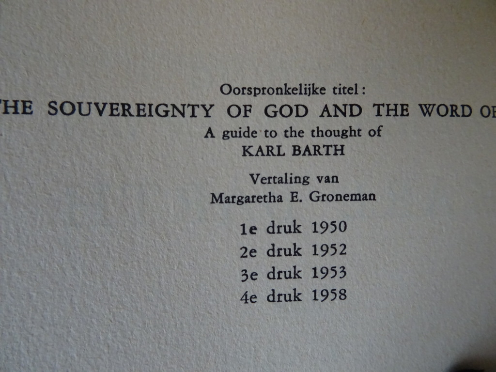 E. L. Allen Inleiding tot het denken van Karl Bath - Afbeelding 20
