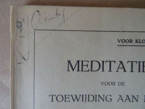 Jos. M. Dekkers S.M.M. Meditaties voor de toewijding aan Maria