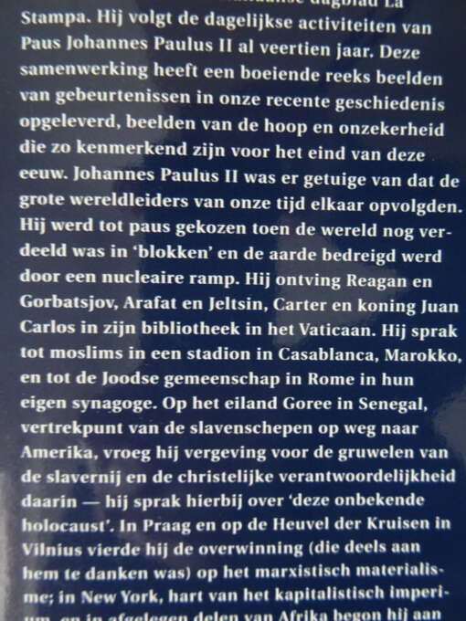 Gianni Giansanti Johannes Paulus II Portret van een paus