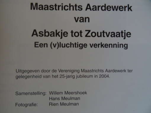 Maastrichts aardewerk van Asbakje tot Zoutvaatje