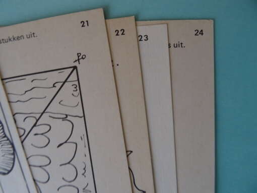 Knutselmap lagere school vintage