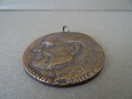 Bronzen penning paus Johannes Paulus II