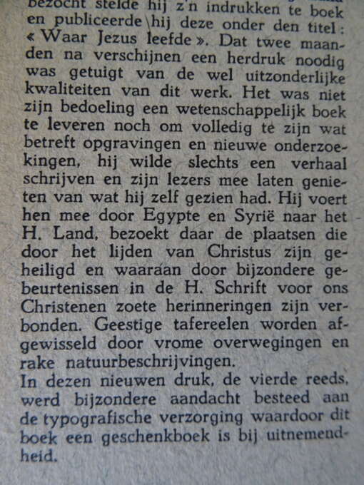 Dr. Jos. Keulers Waar Jezus leefde