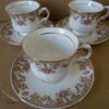 Vintage vergulde kop en schotels Balmoral Castle Bone China