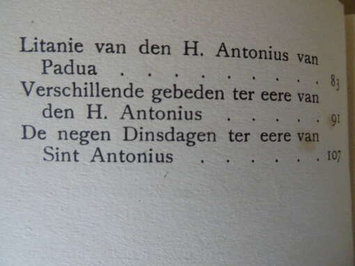 P. Adrianus Aan Sint Antonius' voeten Gebedenboekje