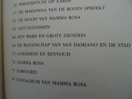Gian Moretti Mamma Rosa nederig instrument van de hemel