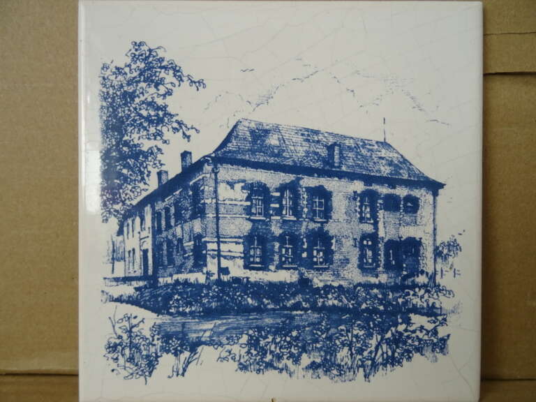 Delfts blauwe tegelt Sphinx Maastricht vintage